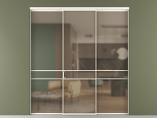 Перегородка Formato внутри проёма трёхстворчатая