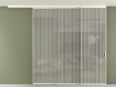 Перегородка Formato вдоль стены на потолок телескопик синхро 3