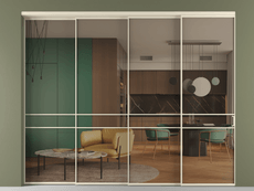 Перегородка Formato внутри проёма телескопик синхро 3