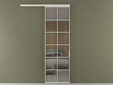 Перегородка Formato вдоль стены одностворчатая