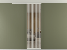 Перегородка Formato вдоль стены на потолок одностворчатая