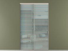 Перегородка Formato внутри проёма 2 створки