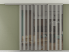 Перегородка Formato вдоль стены на потолок телескопик синхро 3