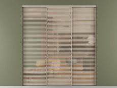 Перегородка Formato внутри проёма 3 створки