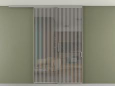 Перегородка Formato вдоль стены на потолок телескопик синхро 2