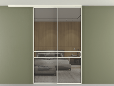 Перегородка Formato вдоль стены на потолок телескопик синхро 2