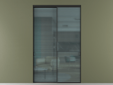 Перегородка Formato внутри проёма 2 створки