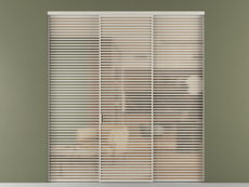 Перегородка Formato внутри проёма 3 створки