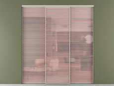 Перегородка Formato внутри проёма 3 створки