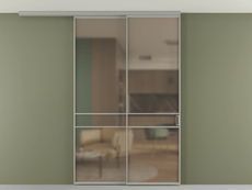 Перегородка Formato вдоль стены на потолок телескопик синхро 2