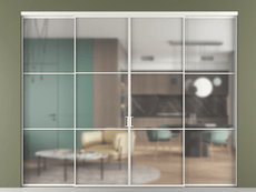 Перегородка Formato внутри проёма 4 створки