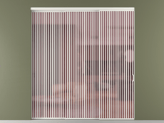 Перегородка Formato внутри проёма 3 створки с синхронным механизмом