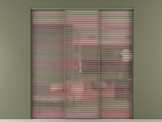 Перегородка Formato внутри проёма 3 створки