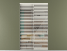 Перегородка Formato внутри проёма 2 створки