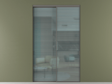 Перегородка Formato внутри проёма 2 створки