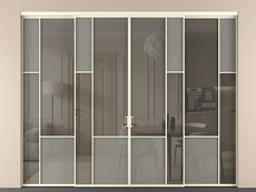 Перегородка Mosaic внутри проёма 4 створки