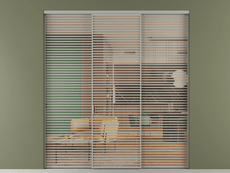 Перегородка Formato внутри проёма 3 створки