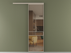 Перегородка Formato вдоль стены 1 створка