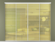 Перегородка Formato внутри проёма 4 створки