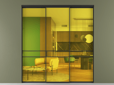 Перегородка Формато внутри проёма 3 створки