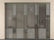 Перегородка Mosaic внутри проёма телескопик синхро 3