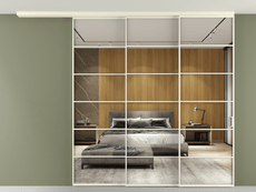 Перегородка Formato вдоль стены на потолок телескопик синхро 3