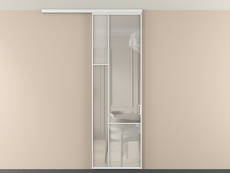 Перегородка Мозаик вдоль стены на потолок 1 створка