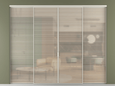 Перегородка Formato внутри проёма 4 створки