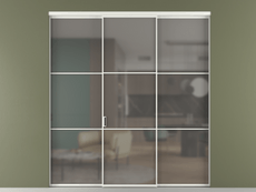 Перегородка Formato внутри проёма трёхстворчатая