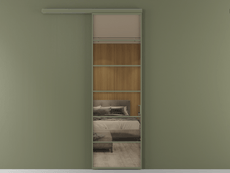 Перегородка Formato вдоль стены 1 створка