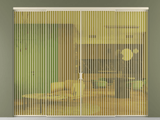 Перегородка Formato внутри проёма 4 створки