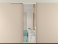 Перегородка Мозаик вдоль стены на потолок 1 створка