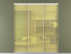 Перегородка Formato внутри проёма 3 створки