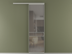 Перегородка Formato вдоль стены 1 створка