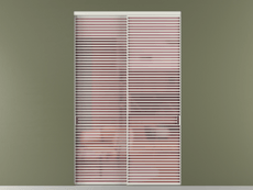 Перегородка Formato внутри проёма 2 створки