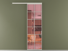 Перегородка Formato вдоль стены 1 створка