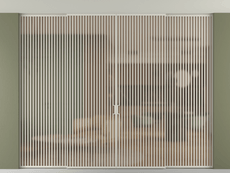 Перегородка Formato внутри проёма скрытое крепление в потолок 4 створки