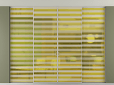 Перегородка Formato внутри проёма скрытое крепление в потолок 4 створки