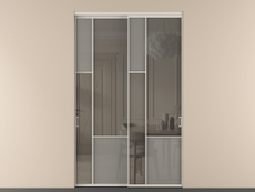 Перегородка Mosaic внутри проёма двустворчатая