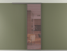 Перегородка Formato вдоль стены на потолок 1 створка