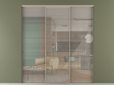 Перегородка Formato внутри проёма 3 створки