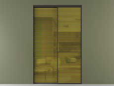 Перегородка Formato внутри проёма 2 створки