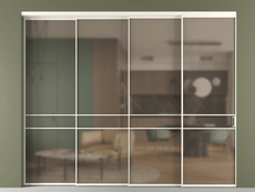 Перегородка Formato внутри проёма телескопик синхро 3