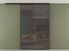 Перегородка Formato вдоль стены на потолок телескопик синхро 2