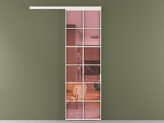 Перегородка Formato вдоль стены 1 створка