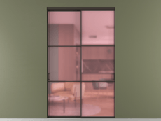 Перегородка Формато внутри проёма 2 створки