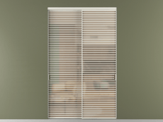 Перегородка Formato внутри проёма 2 створки