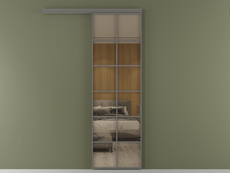 Перегородка Formato вдоль стены 1 створка