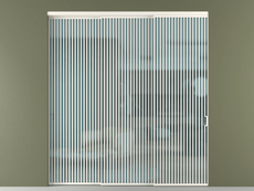 Перегородка Formato внутри проёма 3 створки с синхронным механизмом