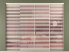 Перегородка Formato внутри проёма 4 створки